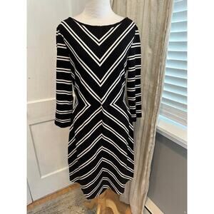 size 12 HOBBS LONDON Black and white dress